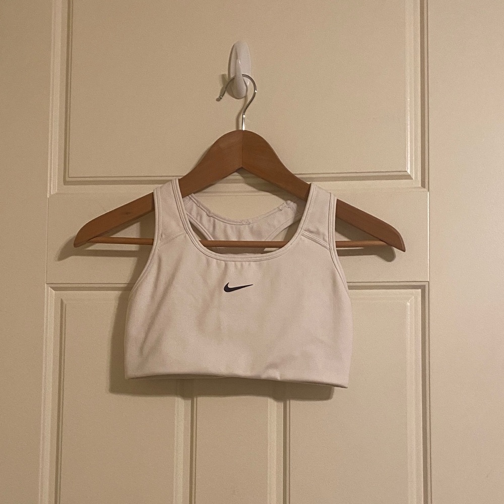Nike Dri-Fit White Padded Sports Bra *Pads not included